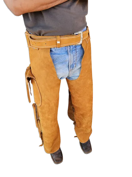 Yellow Handmade Cowboy Leggings Chaps