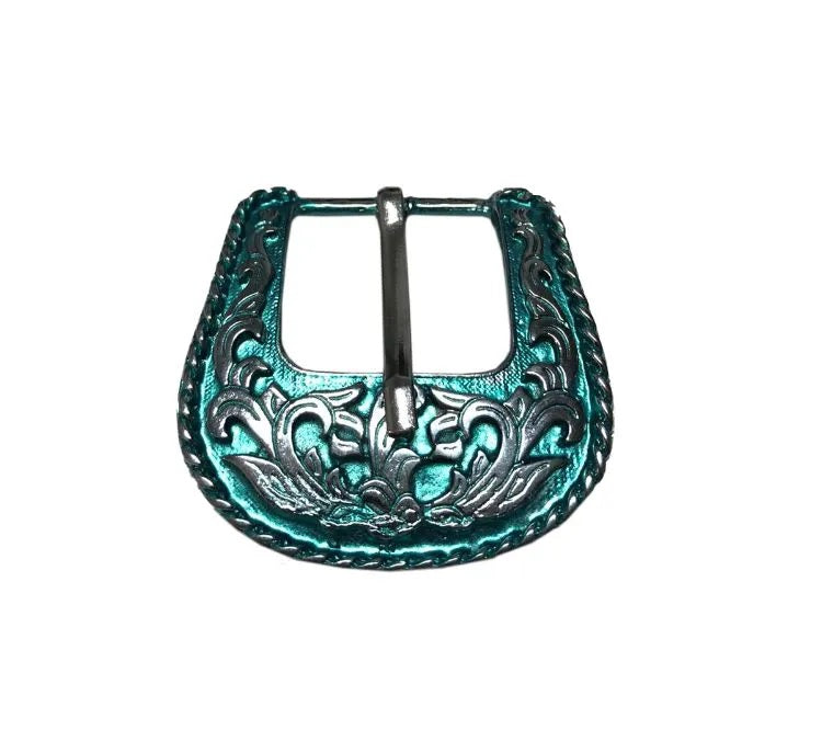 Blue E5 Stainless Steel Belt Buckle