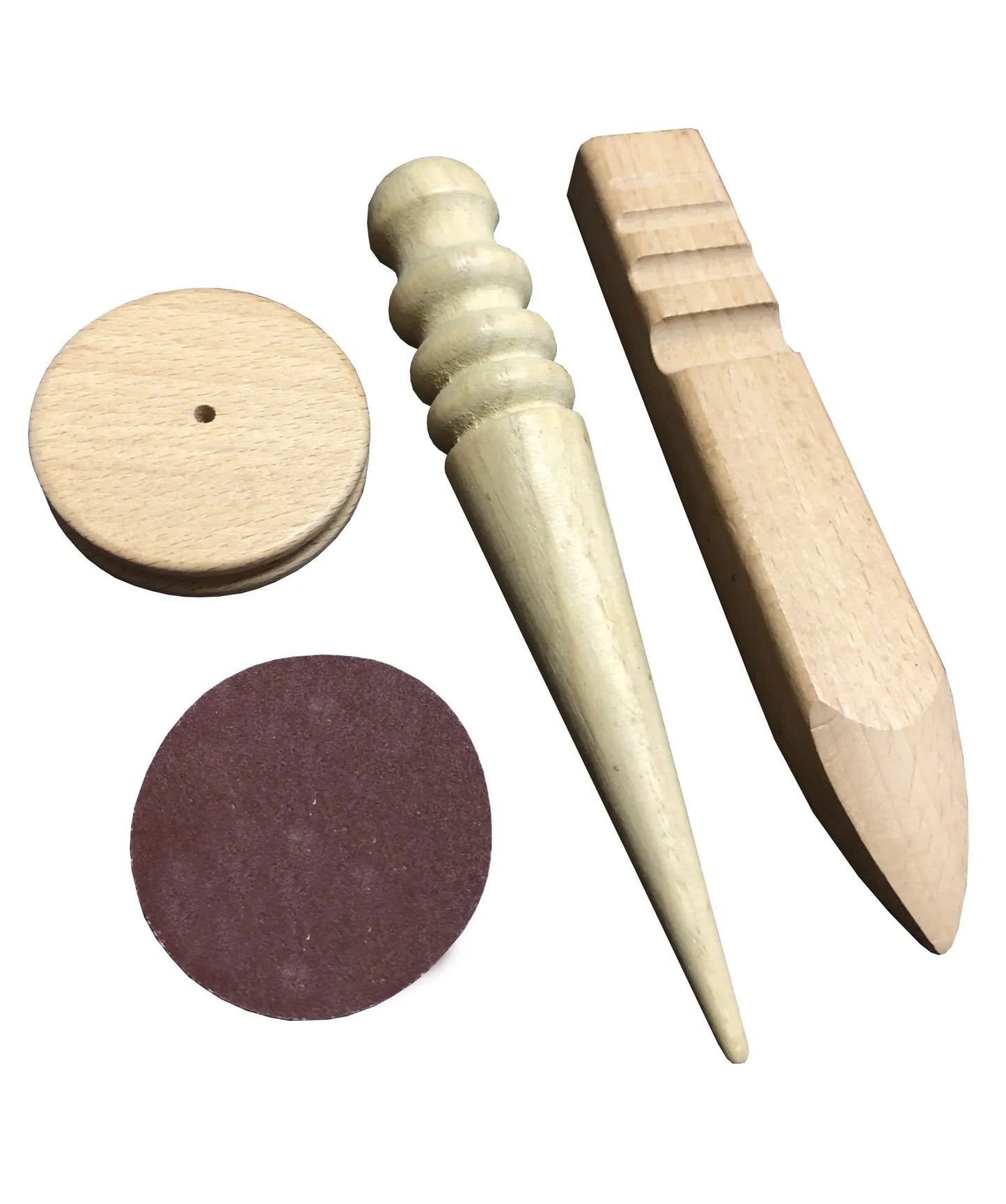 Wood Leather Burnisher Edge Slicker Multi-Size Set 3 Pieces