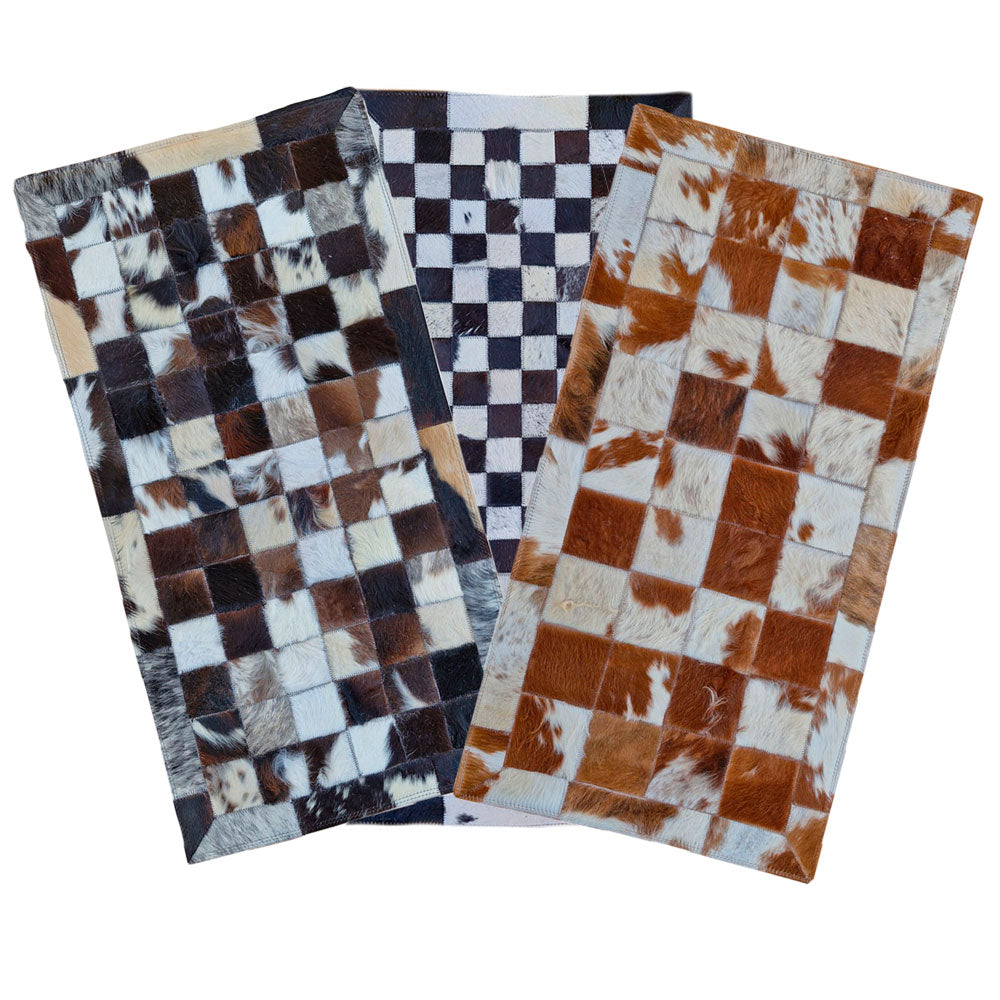 Cover image for mosaic rugs, featuring three of our models