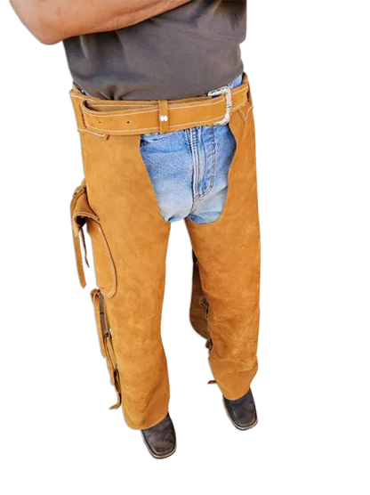 Yellow Handmade Cowboy Leggings Chaps