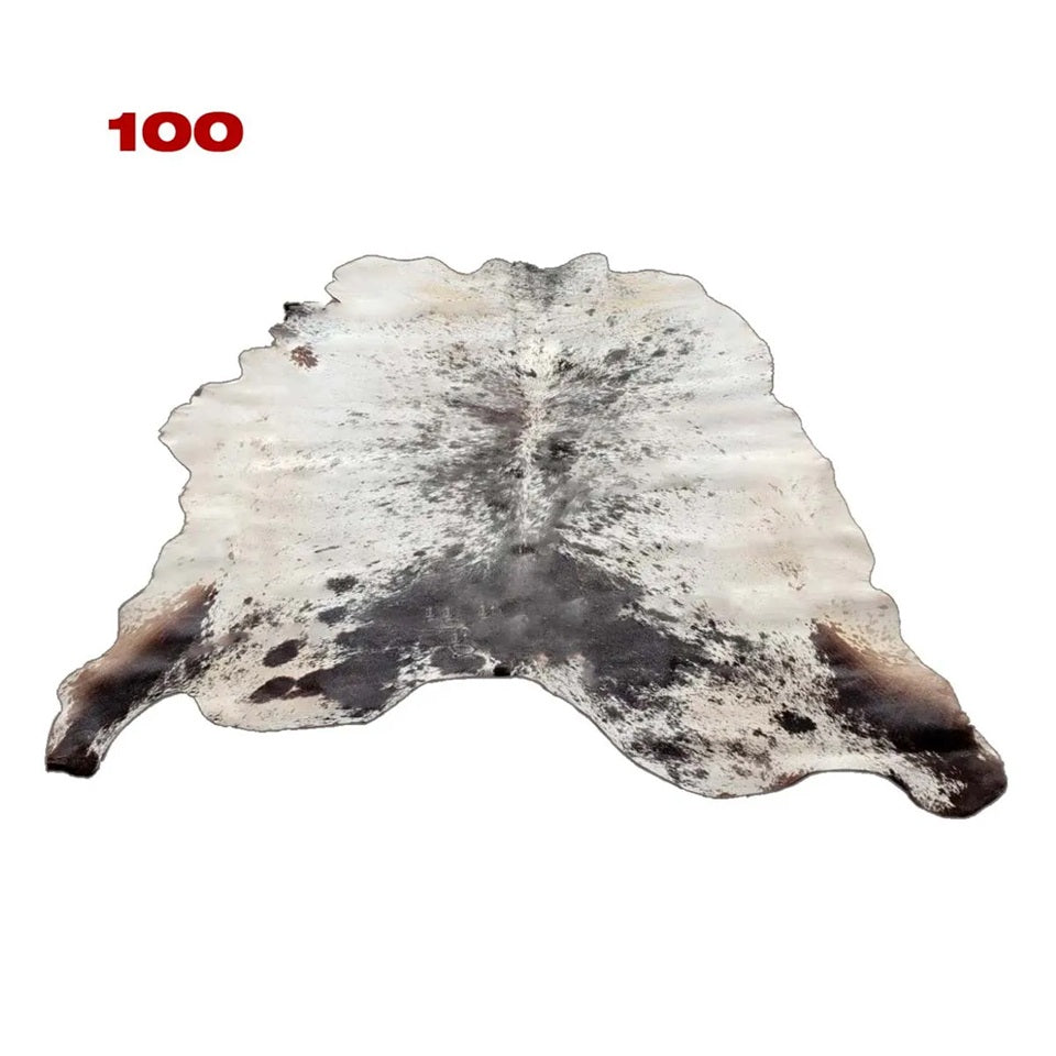 Cowhide Leather Animal Rug 6'5" x 6'5"