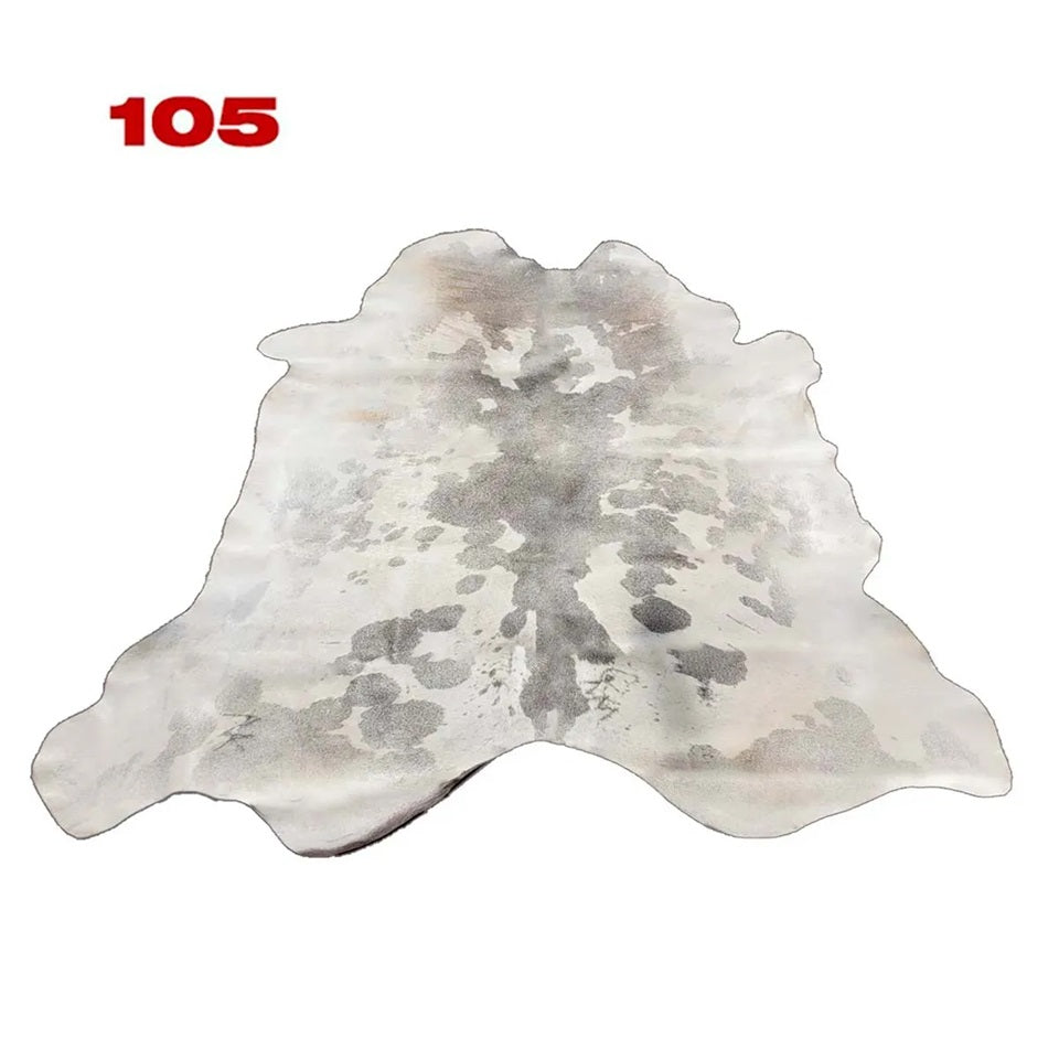 Cowhide Leather Animal Rug 6'5" x 6'5"