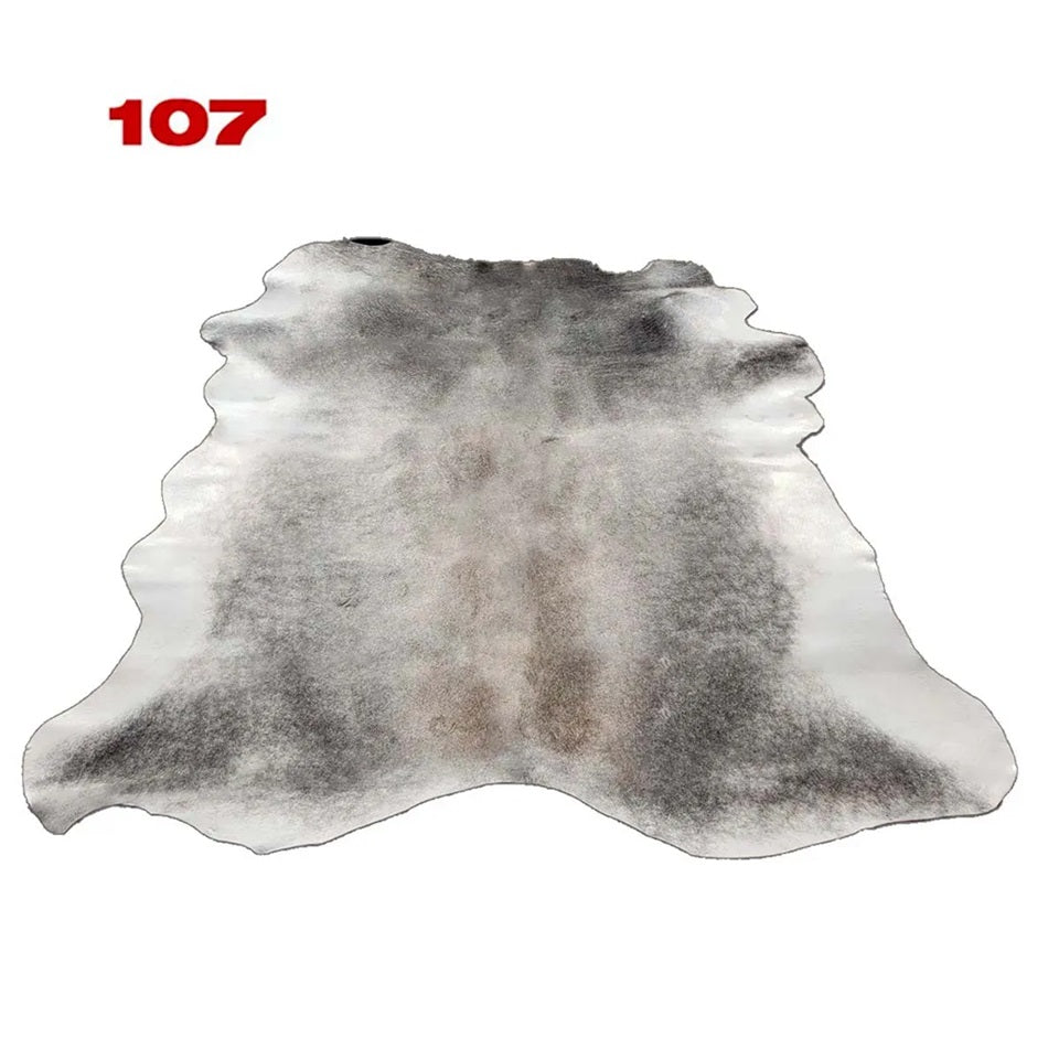 Cowhide Leather Animal Rug 6'5" x 6'5"