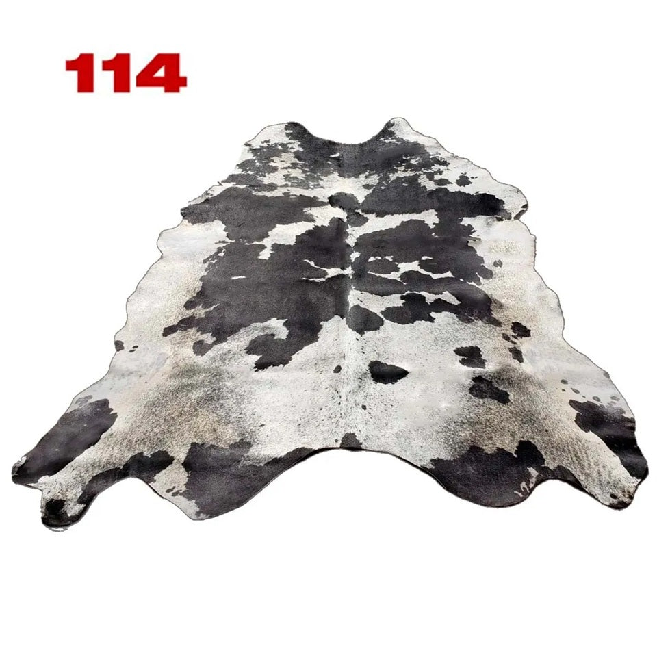 Cowhide Leather Animal Rug 6'5" x 6'5"