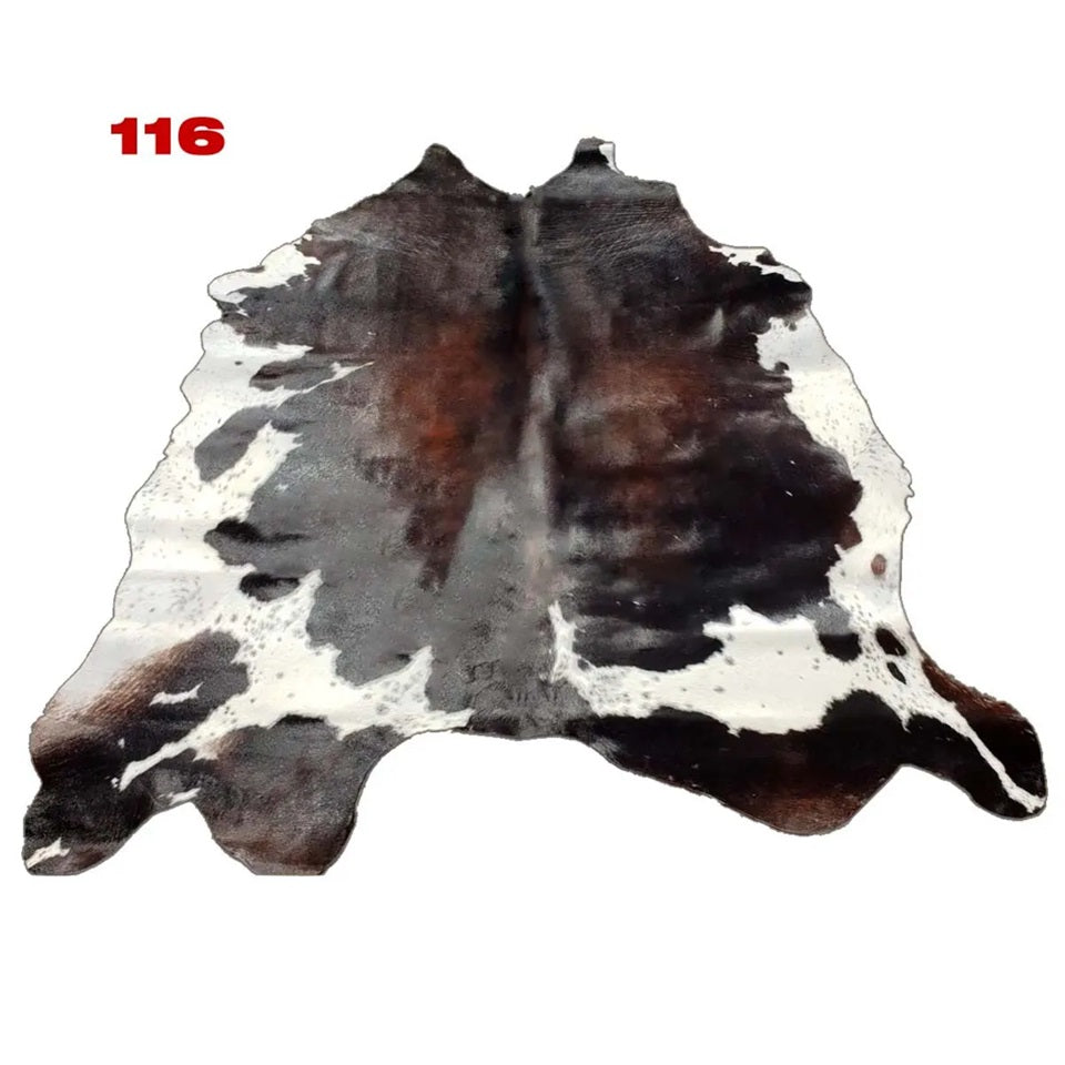 Cowhide Leather Animal Rug 6'5" x 6'5"