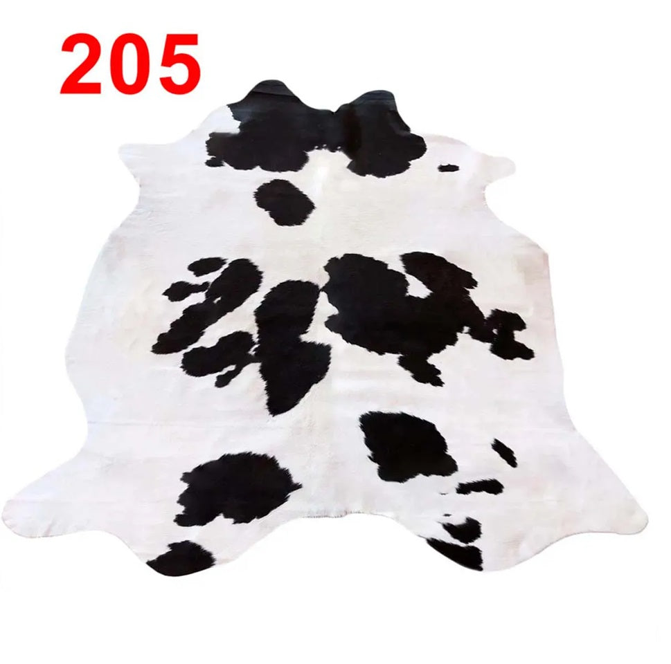 Cowhide Leather Animal Rug 6'5" x 6'5"