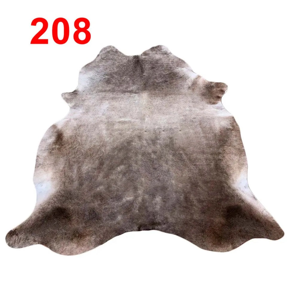 Cowhide Leather Animal Rug 6'5" x 6'5"