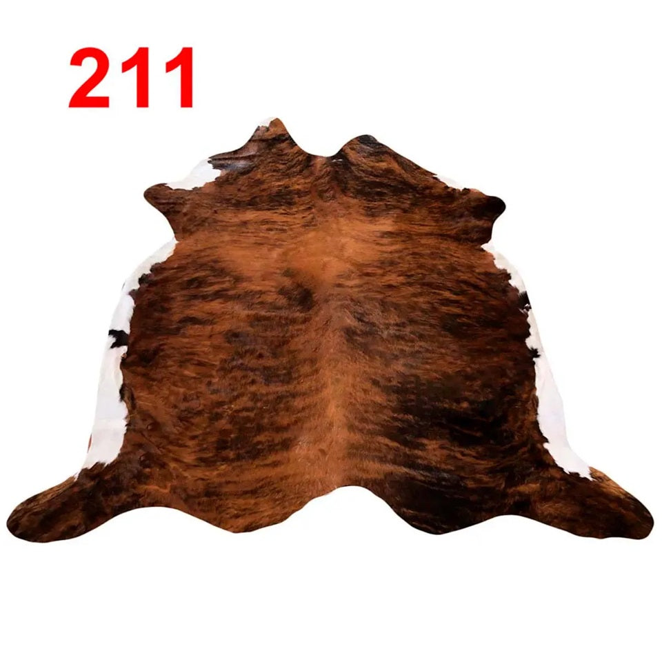 Cowhide Leather Animal Rug 6'5" x 6'5"