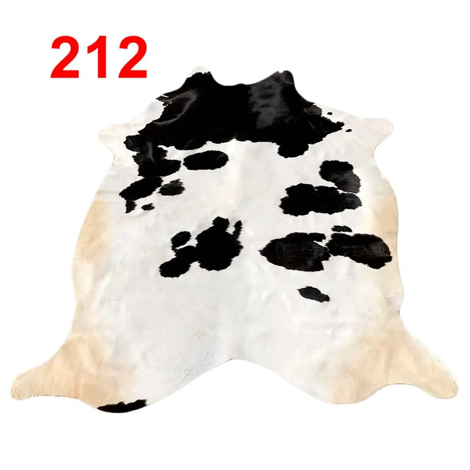 Cowhide Leather Animal Rug 6'5" x 6'5"