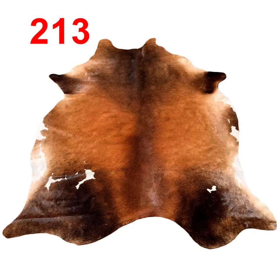 Cowhide Leather Animal Rug 6'5" x 6'5"