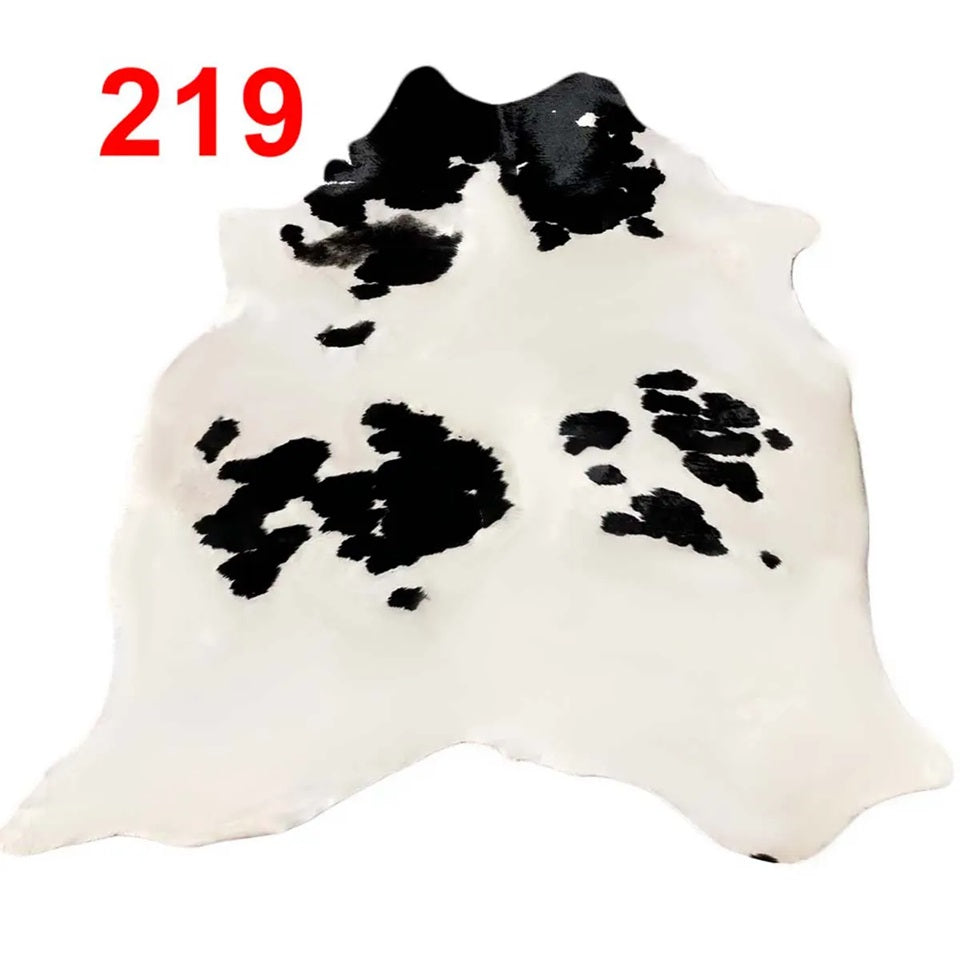 Cowhide Leather Animal Rug 6'5" x 6'5"