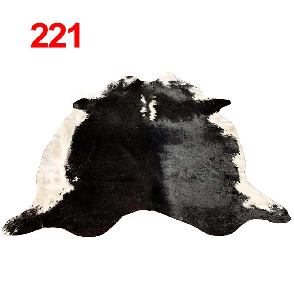 Cowhide Leather Animal Rug 6'5" x 6'5"