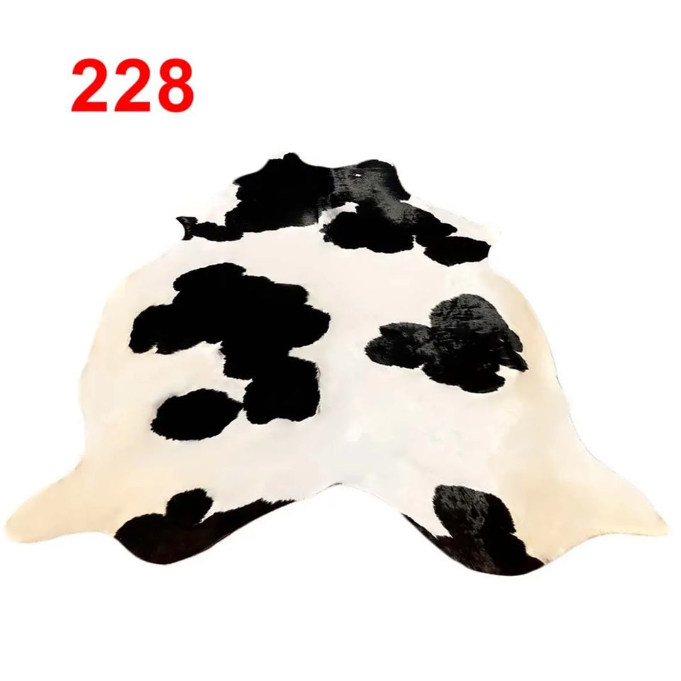 Cowhide Leather Animal Rug 6'5" x 6'5"