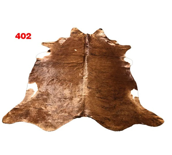 Cowhide Leather Animal Rug 6'5" x 6'5"