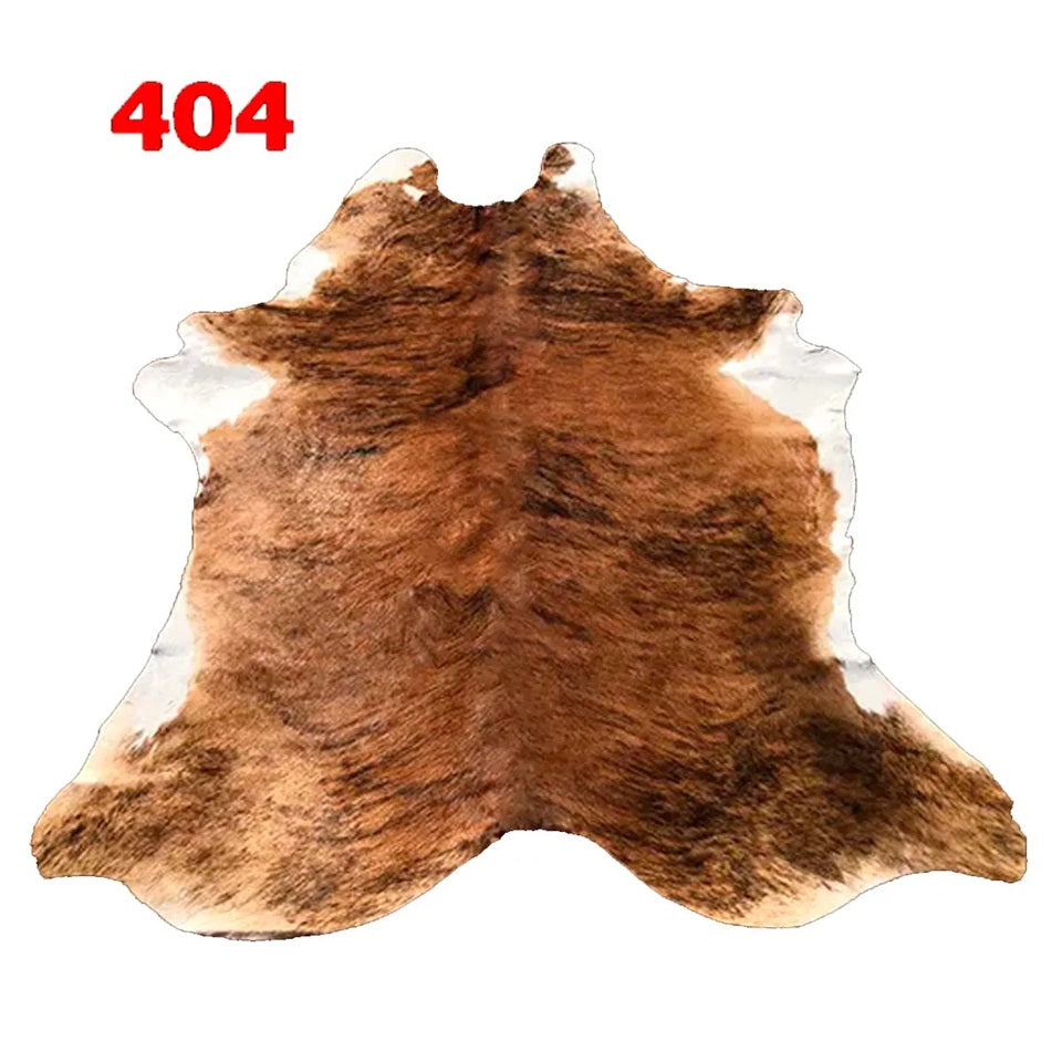 Cowhide Leather Animal Rug 6'5" x 6'5"