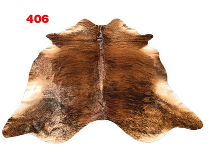 Cowhide Leather Animal Rug 6'5" x 6'5"