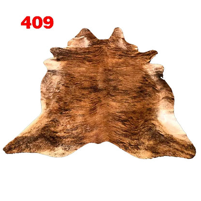 Cowhide Leather Animal Rug 6'5" x 6'5"