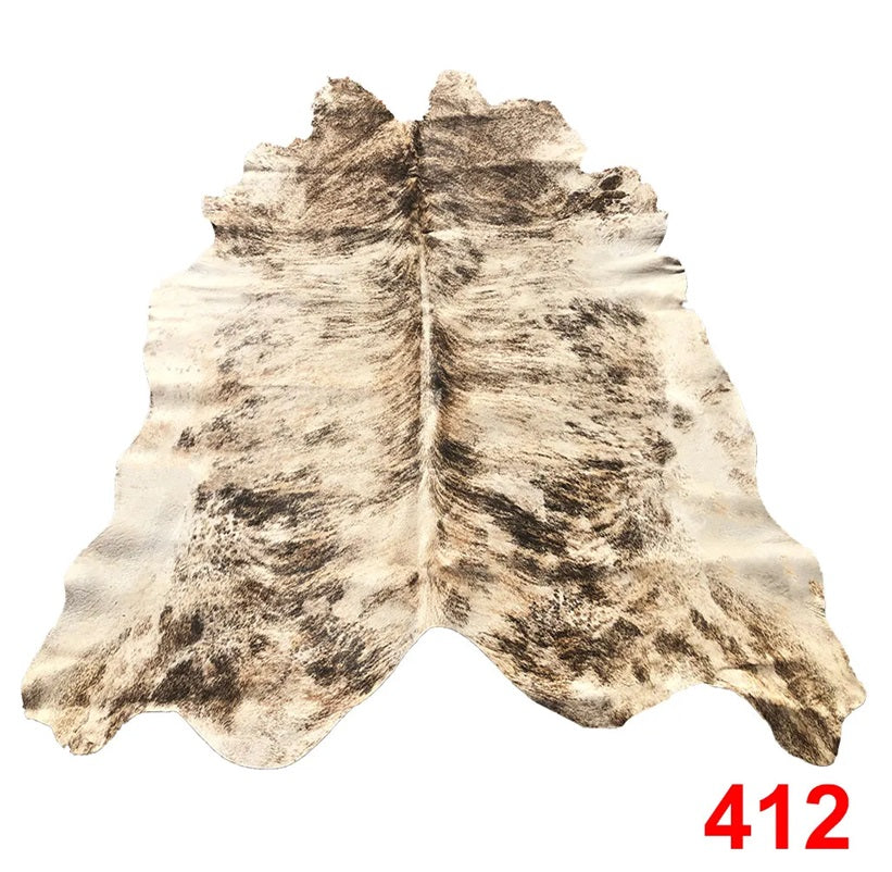 Cowhide Leather Animal Rug 6'5" x 6'5"