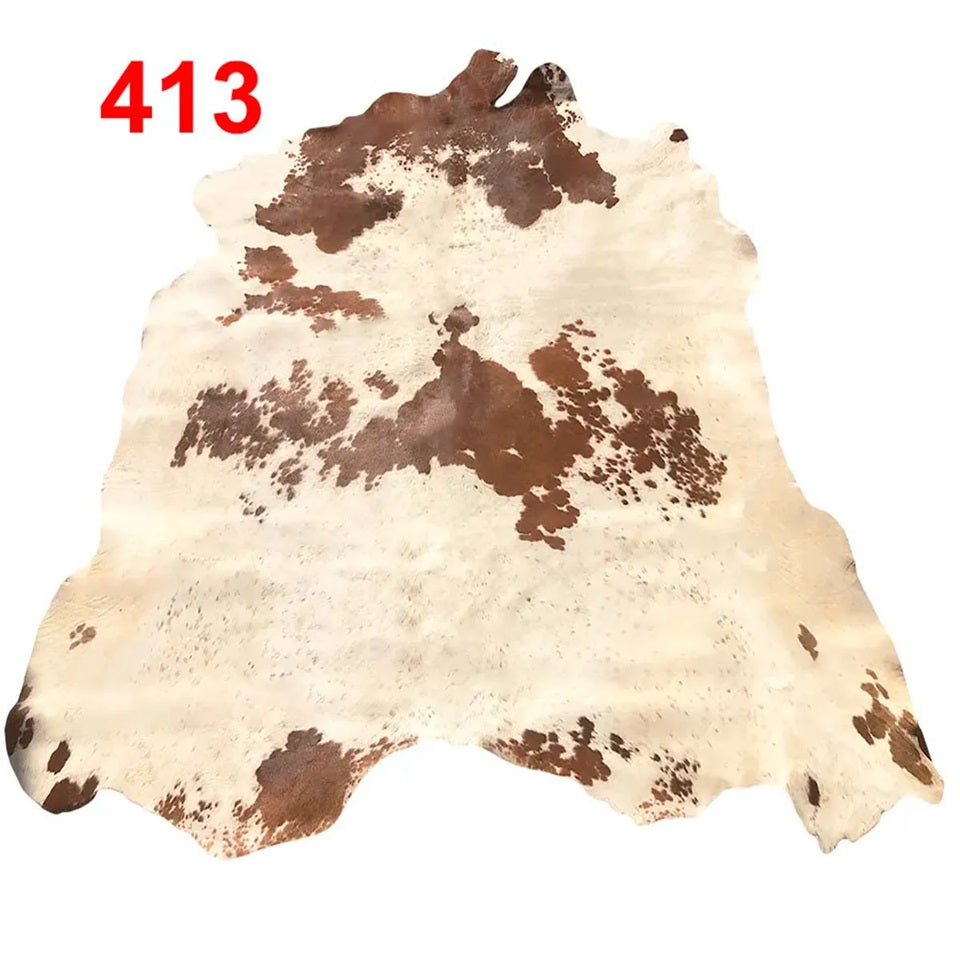 Cowhide Leather Animal Rug 6'5" x 6'5"