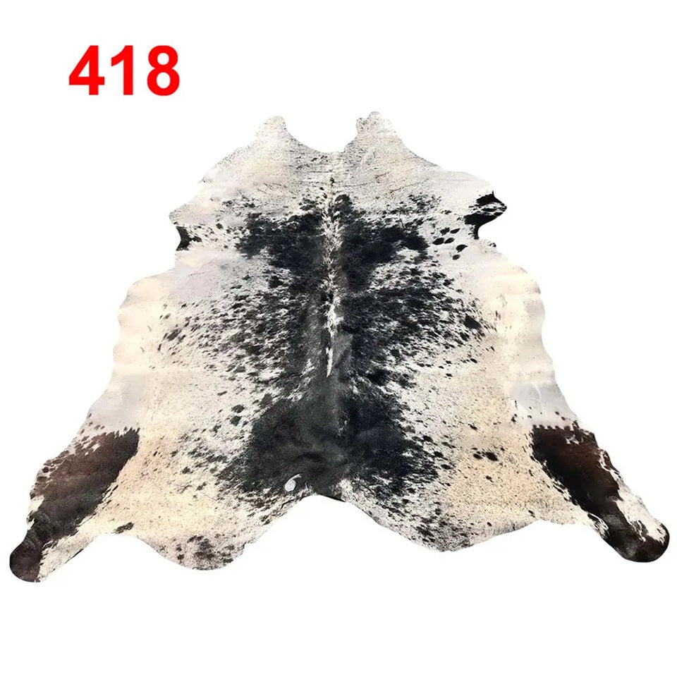 Cowhide Leather Animal Rug 6'5" x 6'5"