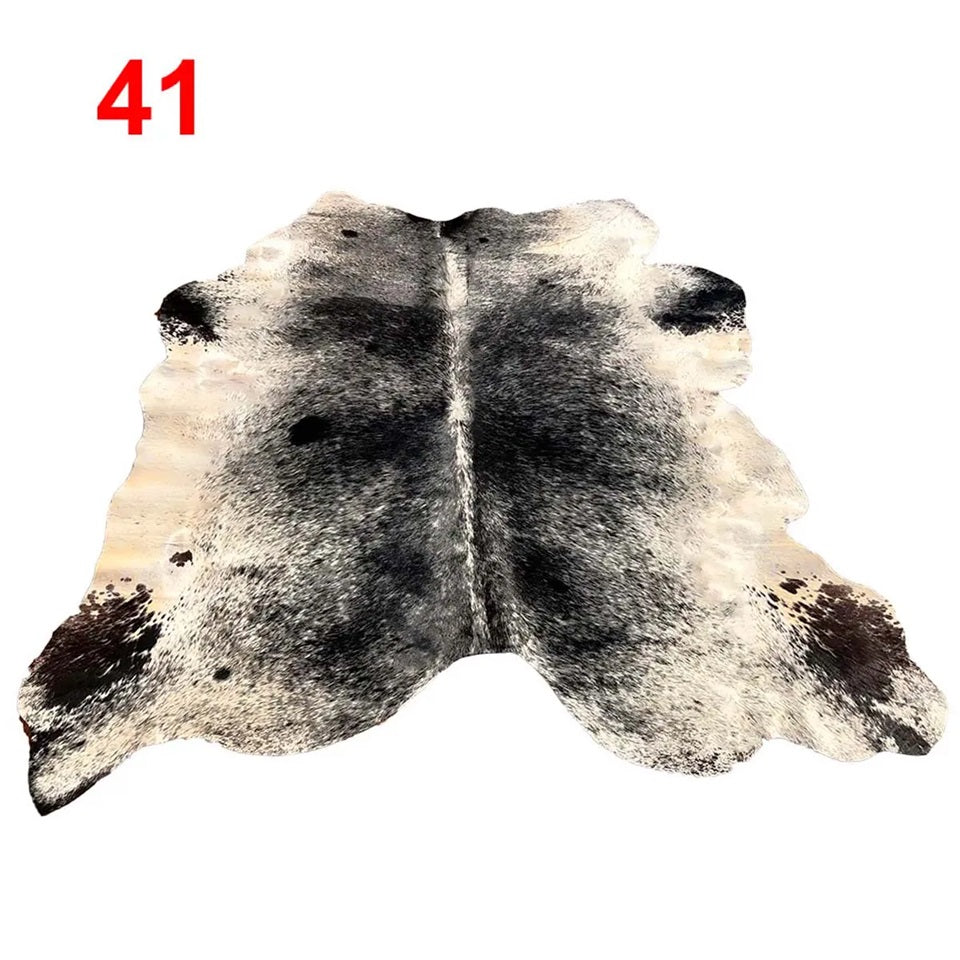 Cowhide Leather Animal Rug 6'5" x 6'5"