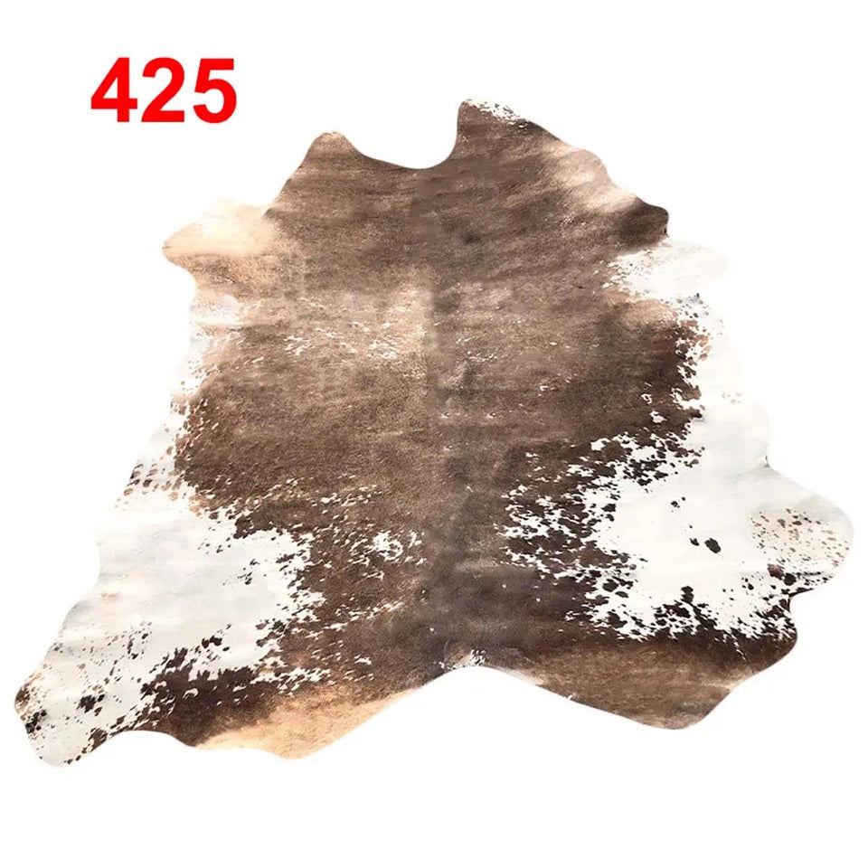 Cowhide Leather Animal Rug 6'5" x 6'5"