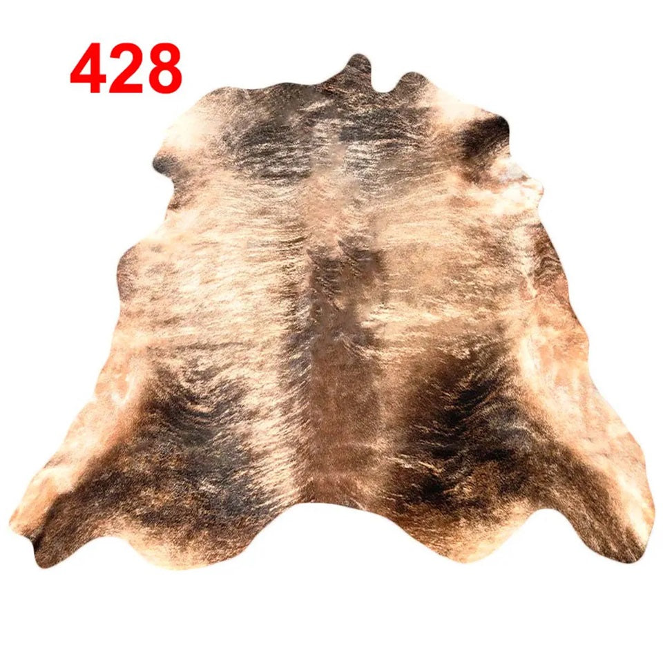 Cowhide Leather Animal Rug 6'5" x 6'5"