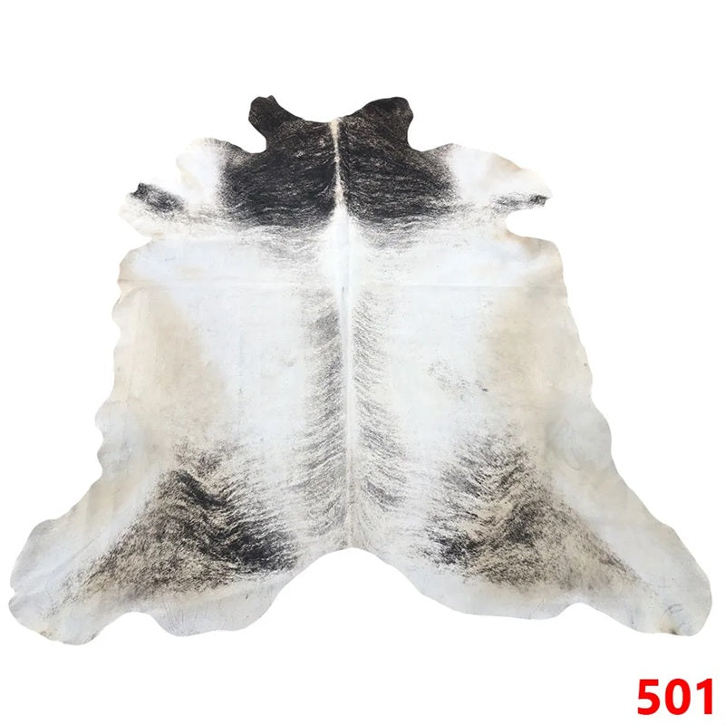 Cowhide Leather Animal Rug 6'5" x 6'5"