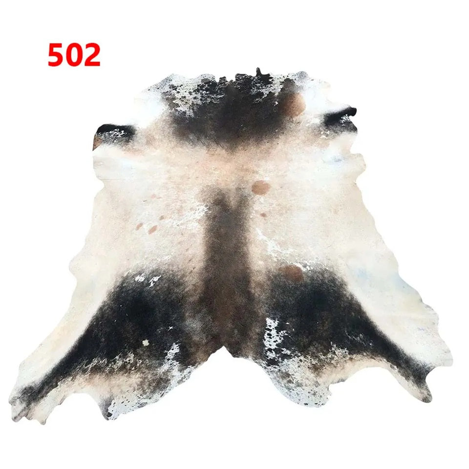 Cowhide Leather Animal Rug 6'5" x 6'5"