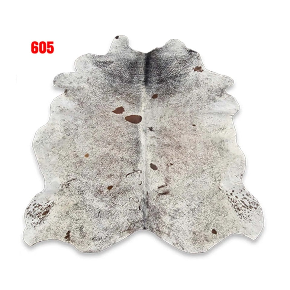 Cowhide Leather Animal Rug 6'5" x 6'5"