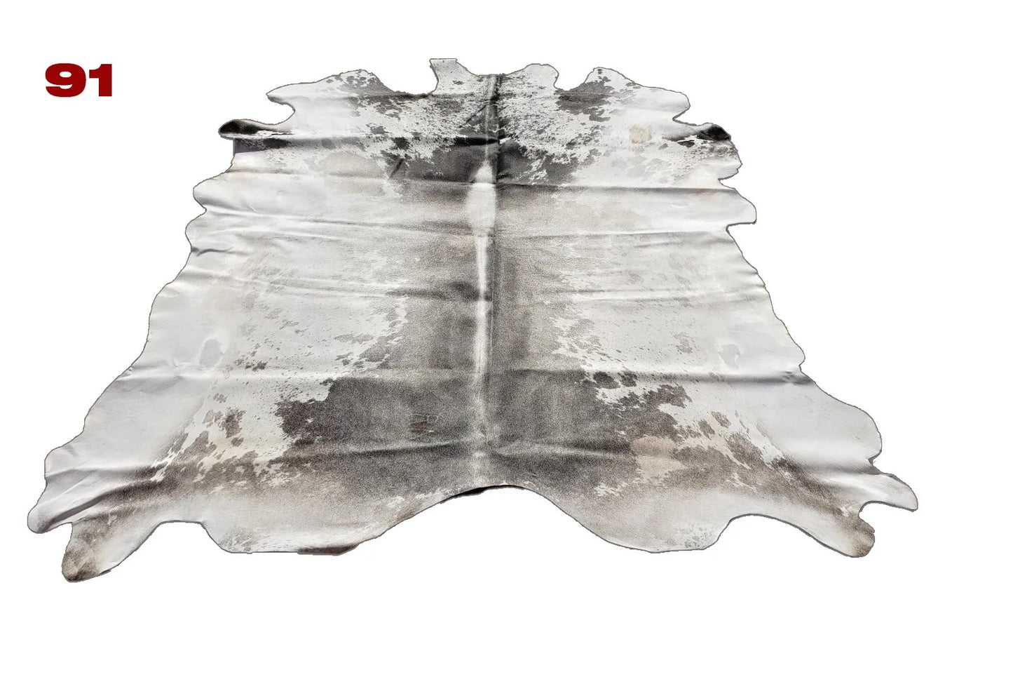 Cowhide Leather Animal Rug 8'2" x 8'2"