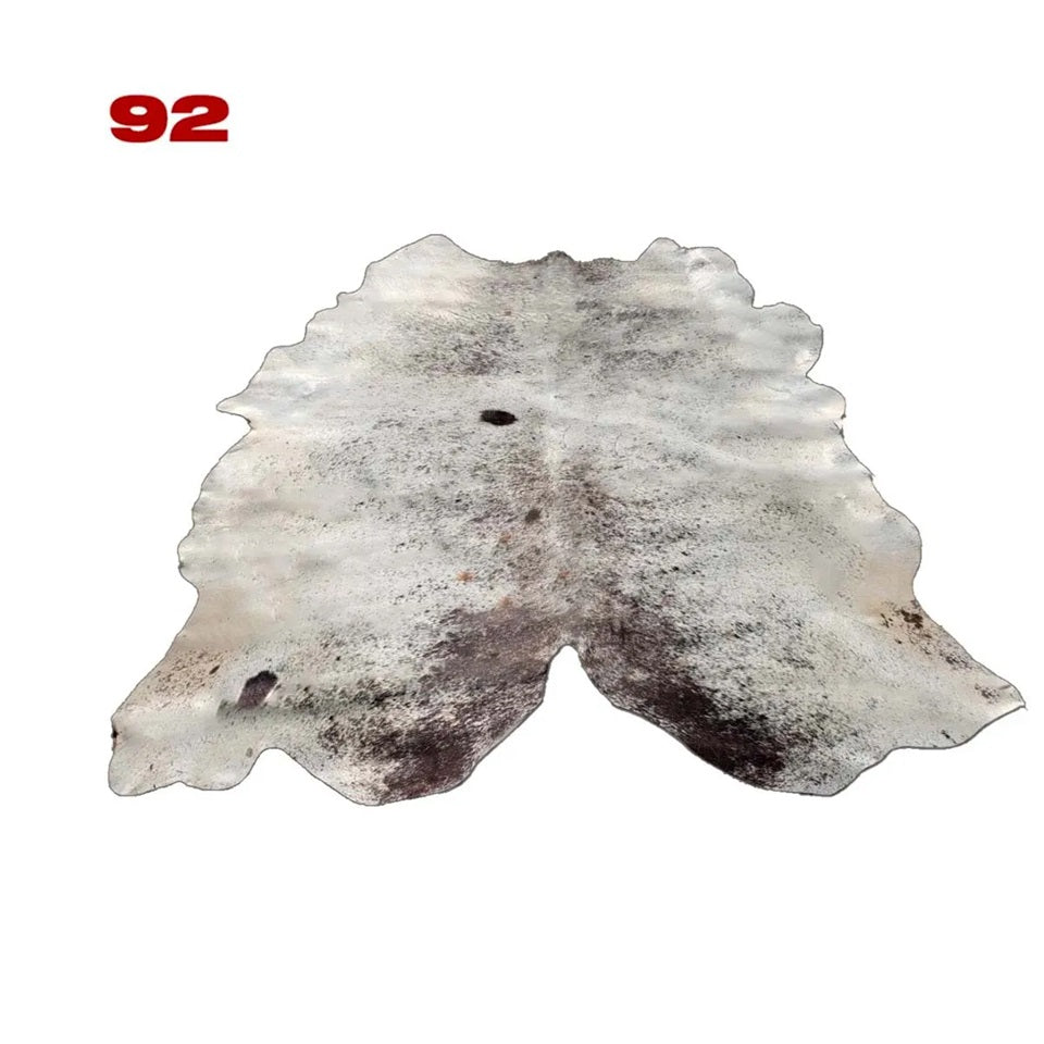 Cowhide Leather Animal Rug 6'5" x 6'5"