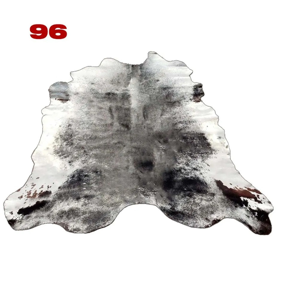 Cowhide Leather Animal Rug 6'5" x 6'5"