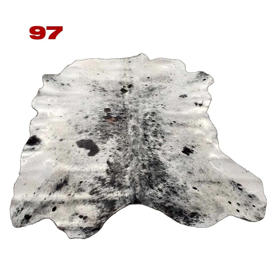 Cowhide Leather Animal Rug 6'5" x 6'5"