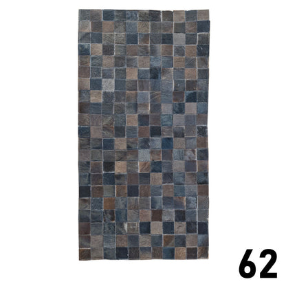 Mosaic Leather Patchwork Rug 3' x 1'5"