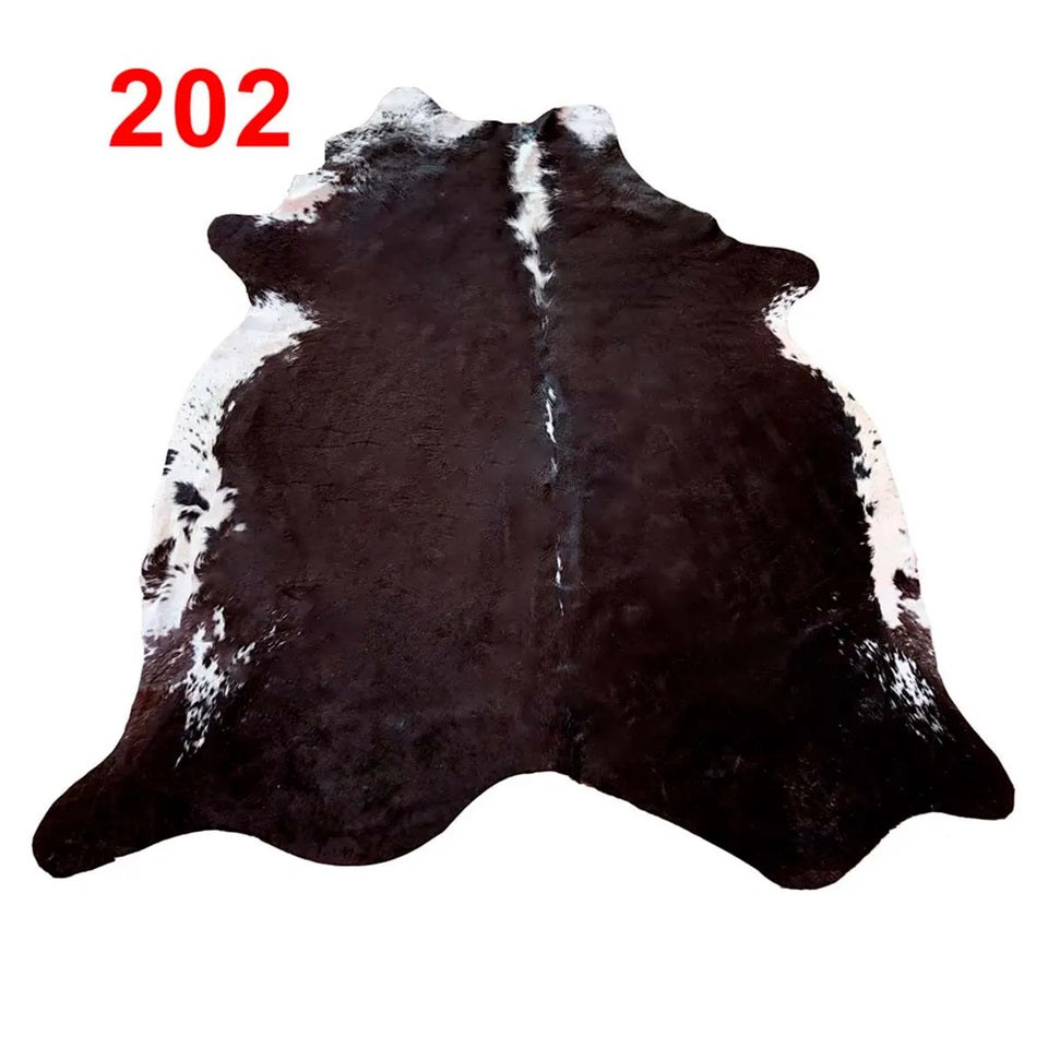 Cowhide Leather Animal Rug 6'5" x 6'5"